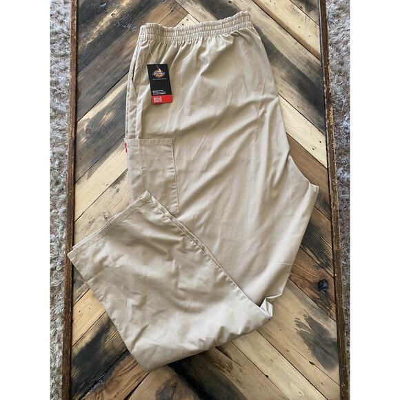 NWT Dickies Womens EDS Signature Cargo Khaki Scrub Pants Size 4XL - Picture 3 of 9